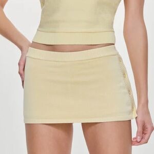 Frankie’s bikinis ash knit skort xs